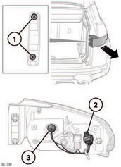 1. Remove the two fixings.