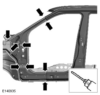 Range Rover Evoque. Side Panel Sheet Metal Repairs - 5-Door