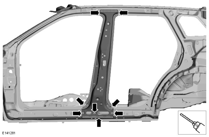 Range Rover Evoque. Side Panel Sheet Metal Repairs - 5-Door