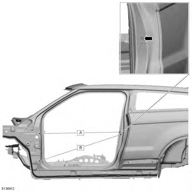 Range Rover Evoque. Body Repairs - Vehicle Specific Information and Tolerance Checks