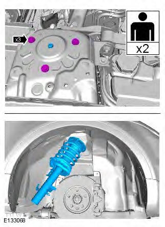 Range Rover Evoque. Front Suspension