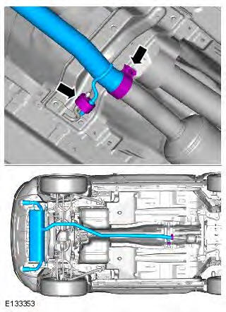 Range Rover Evoque. Exhaust System - GTDi 2.0L Petrol