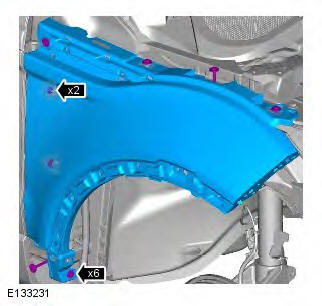 Range Rover Evoque. Front End Body Panels