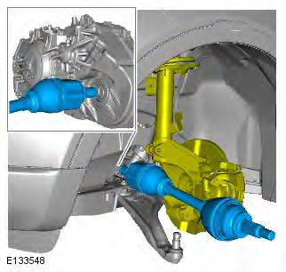 Range Rover Evoque. Front Drive Halfshafts