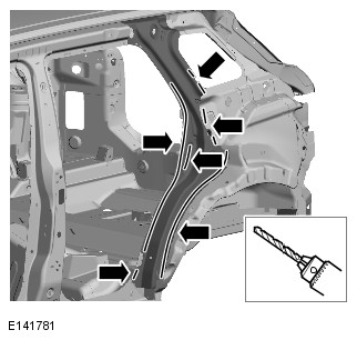 Range Rover Evoque. Rear End Sheet Metal Repairs - 5-Door