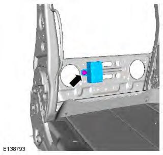 Range Rover Evoque. Front Seat Recliner Motor