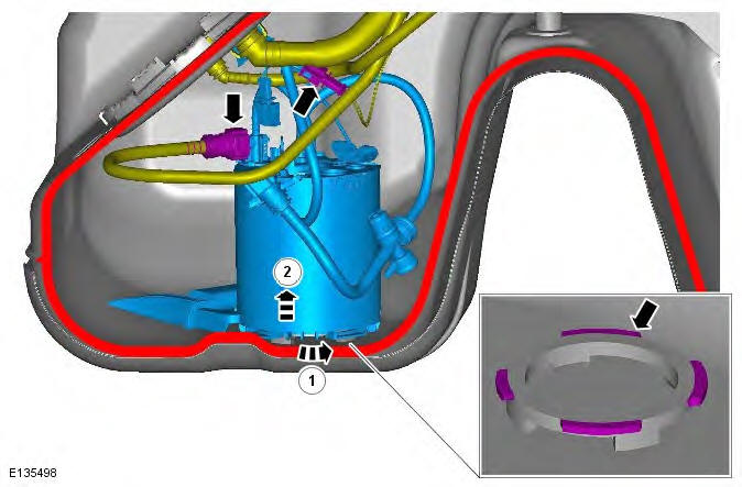 Range Rover Evoque. Fuel Tank and Lines - GTDi 2.0L Petrol