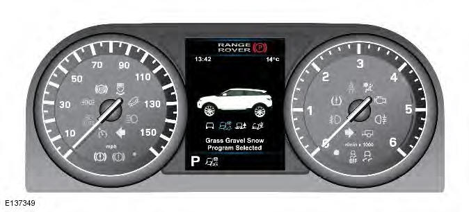 Range Rover Evoque. Information and Message Center