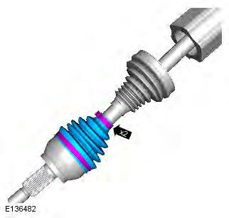 Range Rover Evoque. Front Drive Halfshafts