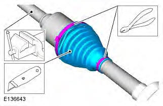 Range Rover Evoque. Rear Drive Halfshafts