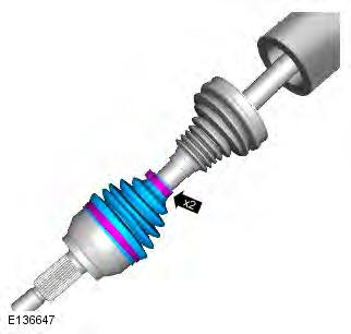 Range Rover Evoque. Rear Drive Halfshafts