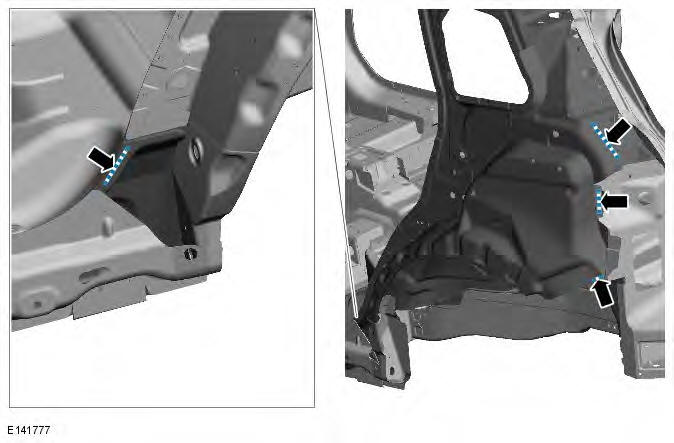 Range Rover Evoque. Rear End Sheet Metal Repairs - 5-Door