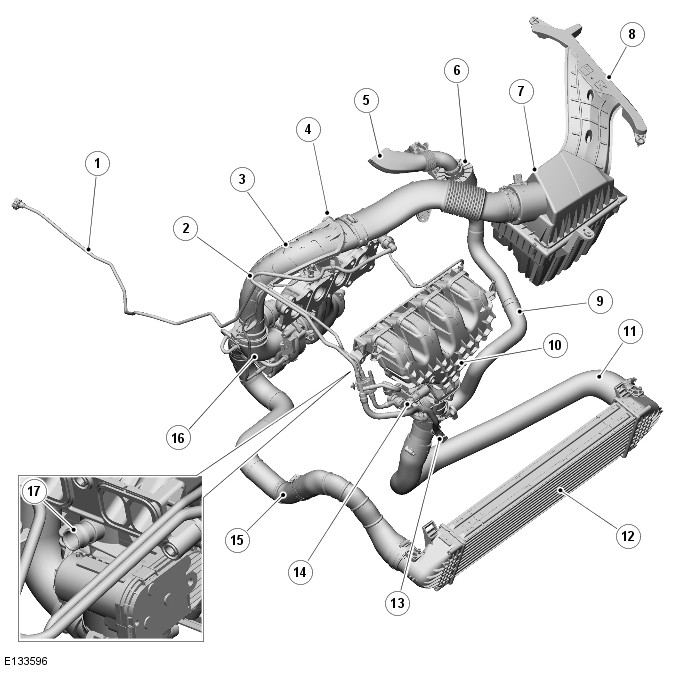 Range Rover Evoque. Intake Air Distribution and Filtering - GTDi 2.0L Petrol