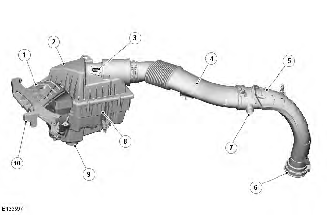 Range Rover Evoque. Intake Air Distribution and Filtering - GTDi 2.0L Petrol