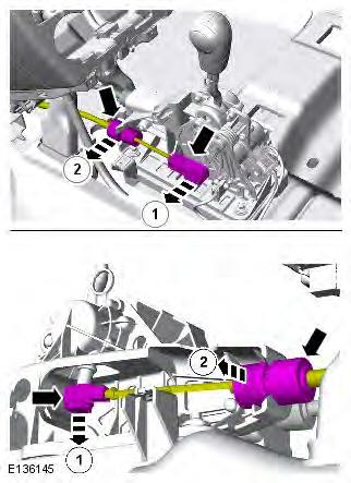 Range Rover Evoque. Manual Transmission/Transaxle External Controls