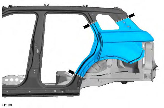 Range Rover Evoque. Rear End Sheet Metal Repairs - 5-Door