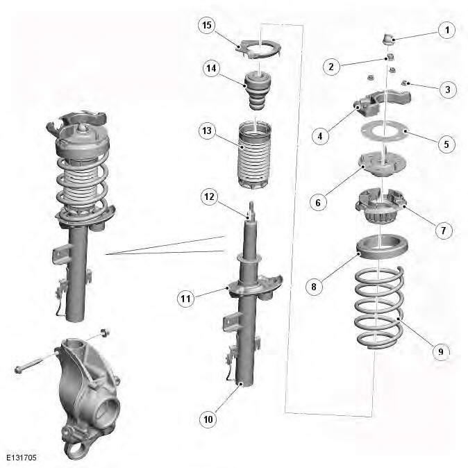 Range Rover Evoque. Rear Suspension