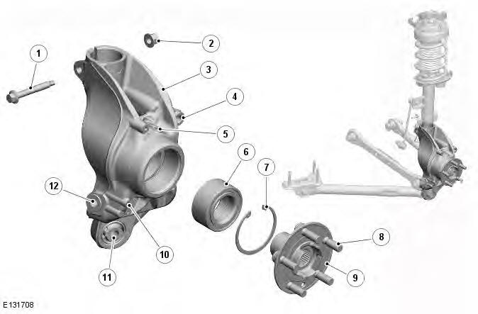 Range Rover Evoque. Rear Suspension