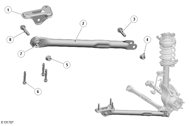 Range Rover Evoque. Rear Suspension