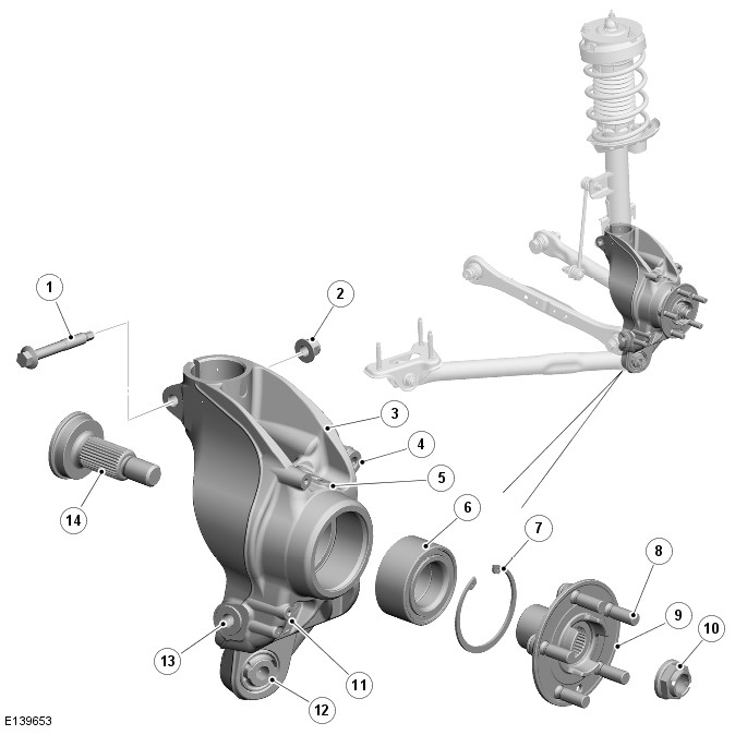 Range Rover Evoque. Rear Suspension