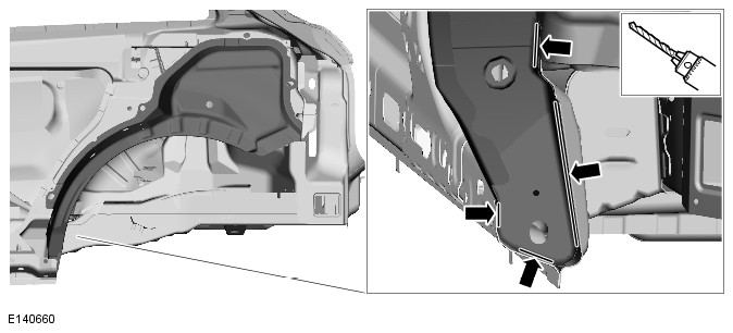 Range Rover Evoque. Rear End Sheet Metal Repairs - 5-Door