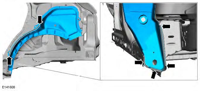 Range Rover Evoque. Rear End Sheet Metal Repairs - 5-Door