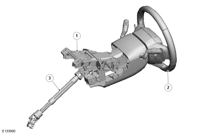 Range Rover Evoque. Steering Column