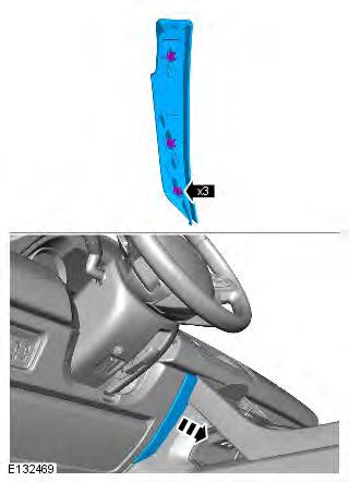 Range Rover Evoque. Steering Column Switches